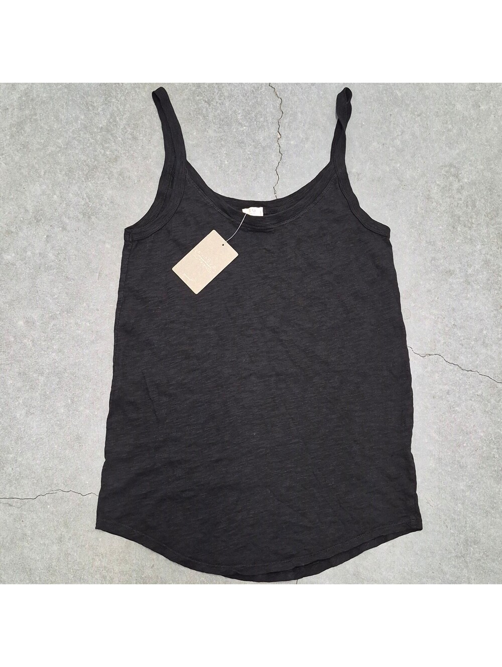 Anthropologie Plain Black Tank Top NWT